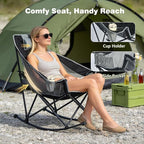 SUNNYFEEL Oversized Rocking Camping Chair, Fully Padded Patio Chair - Image 4