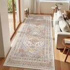 3x8 Runner Rug Non Slip, Washable Hallway Runner Rug, Nursery Room, Soft Runner - Image 5