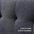 Tbfit 56" W Loveseat Sofa, Mid Century Modern Decor Love Seat Couches - Image 5
