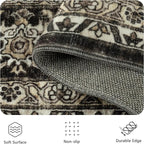 5x7 Area Rugs - Washable Vintage Retro Living Room Rug, Soft Ultra Thin Non - Image 5