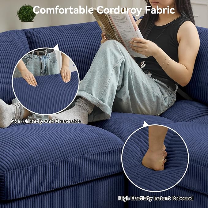 87'' U-Shaped Sectional Sofa - Image 4