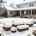 Patio 3-Seater Sofa Cover, Outdoor Couch Cover Fits up to 76W x 32.5D x 33H - Image 8