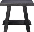 Roundhill Furniture Athens Contemporary Wood Shelf Side Table - Image 4
