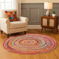 Hausattire Boho Braided Round Rug by Hausattire