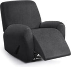 ANARACHON Leather Look Recliner Chair Covers, 4-Pieces Stretch Recliner Cover by ANARACHON
