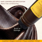Leather Honey Brown Recoloring Balm: Color Restorer and Scratch/Scuff Remover - Image 4