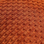 Set of 4 Burnt Orange Decorative Throw Pillow Covers 26x26 Inch Corduroy Pillow - Image 5