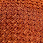 Set of 4 Burnt Orange Decorative Throw Pillow Covers 20x20 Inch Corduroy Pillow - Image 5