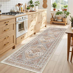 Kitchen Runner Rug Non Slip Washable Rugs 2.5x8, Carpet Runner by Restydon