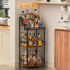 Jsskeeim Trapezoidal Liquor Cabinet Bar - Image 5