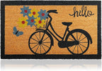 Coir Welcome Mat, 17 x 29 in | 100% Natural Coir, Anti-Shedding, Durable PVC by AmaruDoorMats
