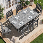 SERWALL Patio Dining Sets for 10 Person, HDPE Dining Set - Image 9