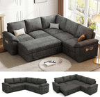 85 Inch Modular Sectional Sofa by Unknown