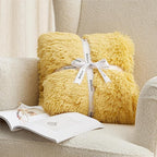 Bedsure GentleSoft Fluffy Yellow Blankets Queen Size - Image 7