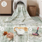 2x6 Runner Rug Non Slip, Washable Hallway Runner Rug, Nursery Room, Soft Runner - Image 8