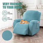 Genina Recliner Chair Cover, Stretch Reclining Chair Covers, Recliner Sofa - Image 3