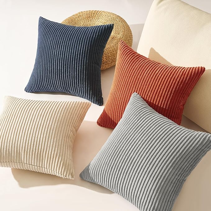 Topfinel Boho Couch Throw Pillows Pack of 4 Decorative 16x16 Inch Velvet Pillow - Image 3