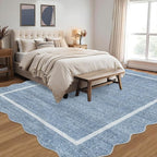 GarveeHome Scalloped Washable 10x13 Rug - Image 2