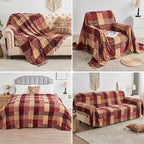 Boho Throw Blanket, Patchwork Large Blankets - Image 4