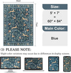 DUKINO 5x7 Area Rugs, Washable Animal Rug - Image 2