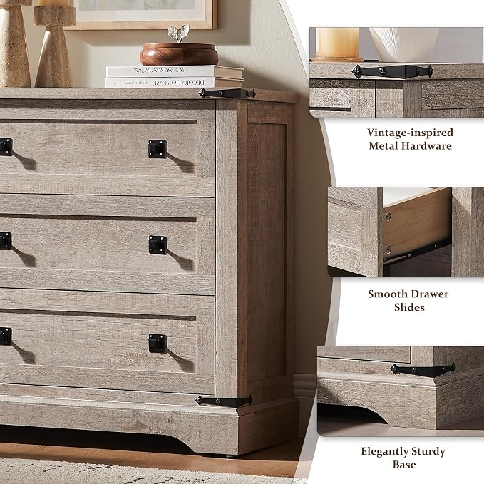 T4TREAM 32" Farmhouse Nightstand - Image 6