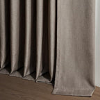 Topfinel Dark Flax Pinch Pleated Curtains 84 Inches Long - Image 9
