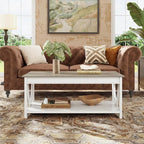 WLIVE Farmhouse Coffee Table, Modern Center Table - Image 7