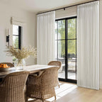 Natural Pinch Pleated Linen Blend Semi Sheer Window Curtains 90 Inches Long | - Image 8