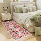 DUKINO 2x5 Washable Runner Rug, Floral Non Slip Rug - Image 6