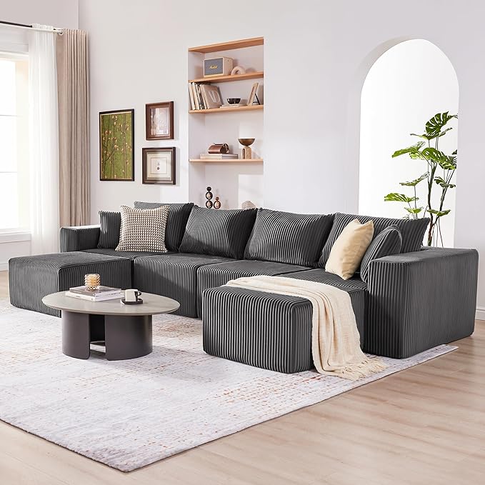 Weture 135.4" Cloud Couch Sectional, Modular Sectional Sofa - Image 6