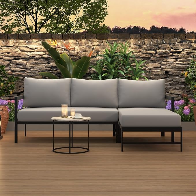 VilroCaz Outdoor L-Shaped Sectional Sofa - Image 2