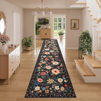 DUKINO 3x14 Washable Runner Rug, Non Slip Long Kitchen Runner Rug, Low Pile - Image 5