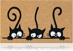 Coir Welcome Mat, 17 x 29 in | 100% Natural Coir, Anti-Shedding, Durable PVC by AmaruDoorMats
