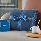 Bedsure GentleSoft Fleece Bed Blankets Full Size Blue - Image 7