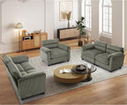 HAOMARKETS Corduroy Sofa Set, Upholstered Armchair and Loveseat Sofa Set of 2 - Image 6