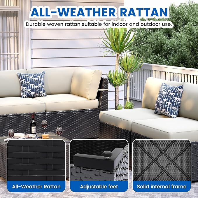 8 Piece Patio Furniture Set - Image 5