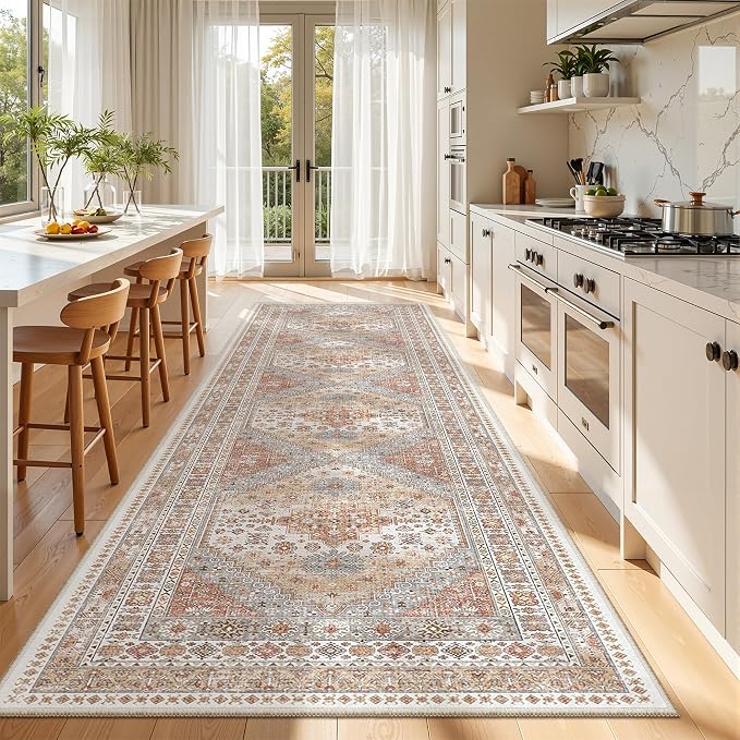 3x12 Runner Rug Non Slip, Washable Hallway Runner Rug, Living Room, Long Rug - Image 4
