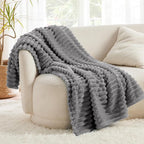 Bedsure Soft Throw Blanket for Couch Decor Gifts Frost Gray 50"x60" | Birthday - Image 3