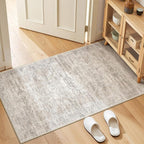 2x4 Rug Runners for Hallways Non Slip, Taupe | Washable Rugs for Kitchen - Image 3
