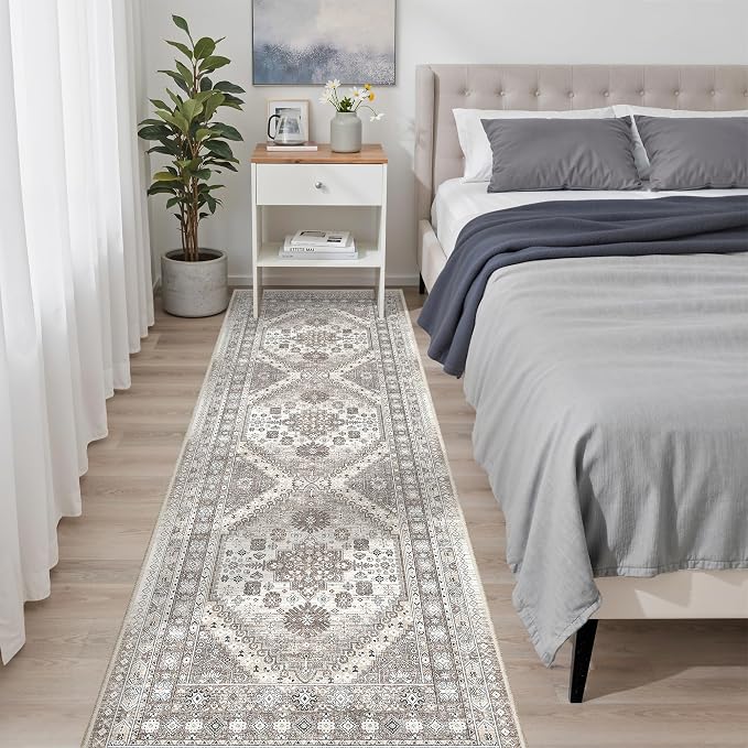 2'6 x 8' Runner Rug Non Slip, Washable Kitchen Rugs, Nursery Room, Soft Runner - Image 9