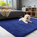 OLANLY 3x5 Machine Washable Small Bedside Rug, Soft Fluffy Shaggy Rugs by OLANLY