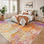 8x10 Area Rugs, Abstract Modern Ultra Soft Washable Rug, Non Slip Carpet - Image 3