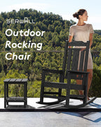 SERWALL HDPE Outdoor Rocking Chair - Image 5