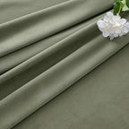 MIULEE Velvet Curtains 50W x 96L 2 Panels Sage Green Blackout Curtains | Luxury - Image 7