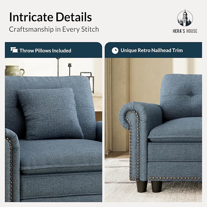 HERA'S HOUSE 3 Pieces Modular Sectional Sofa Sets, Oversized Couch Set - Image 6