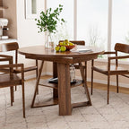 43.3in-59in Extendable Round Dining Table - Image 8