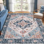SERISSA 5x7 Washable Non Slip Boho Area Rug by SERISSAHomeDecorCollection