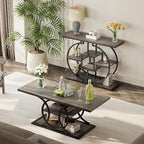 GiftGo Narrow Console Table for Entryway Industrial 4-Tier Sofa Table Behind - Image 5