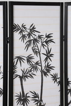 Roundhill Furniture 3-Panel Oriental Shoji Room Divider Screen - Image 3