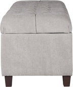 Homepop Home Decor | Tufted Ainsley Button Storage Ottoman Bench - Image 11